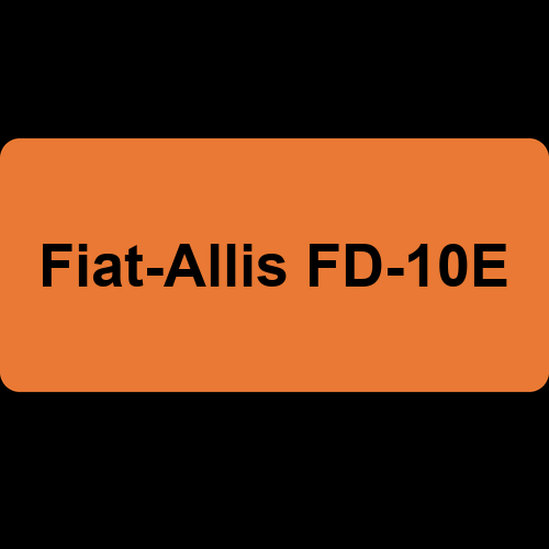 Fiat-Allis FD-10E